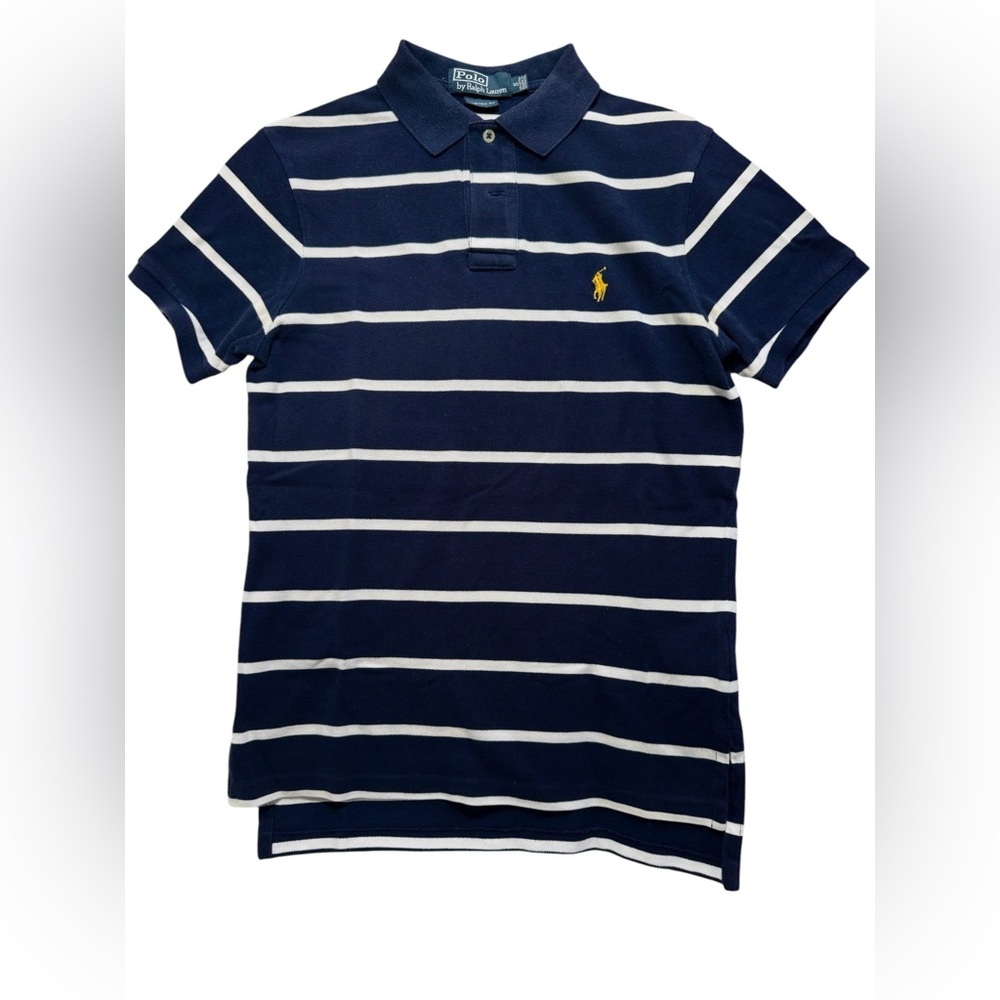 Polo by Ralph Lauren Men's Navy Striped Shirt